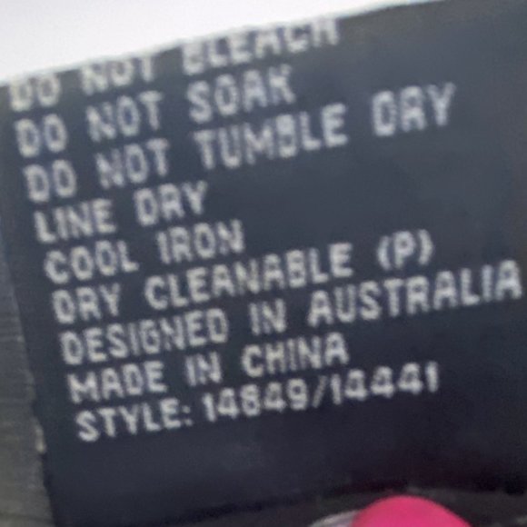 Rockmans Sheer Wrap Blouse/Top, Black w Cream Floral Print, Size 12 - Picture 10 of 10